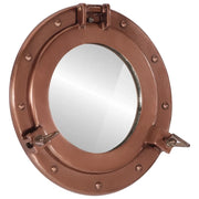 Specchio da Parete Design OblÃ² Ã˜30 cm in Alluminio e Vetro