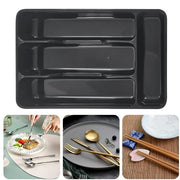 Organizzatore di posate 4-vacche - Estensibile - Resistente all'acqua del lavastoviglie - In plastica - 27 x 17,7 x 3,5 cm - Peso ridotto 96 gram - Organizzatore di posate