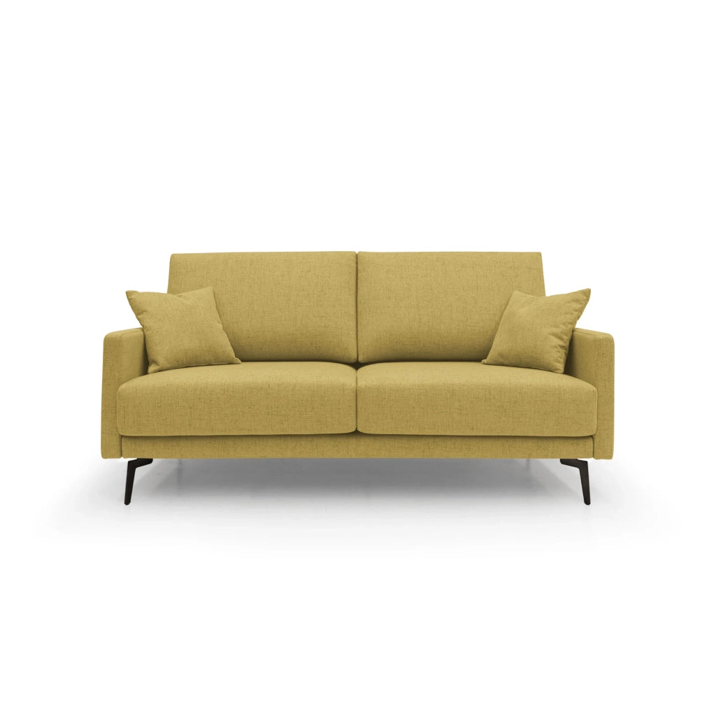 Saturno Divano moderno in tessuto morbido impermeabile T03 140 cm giallo