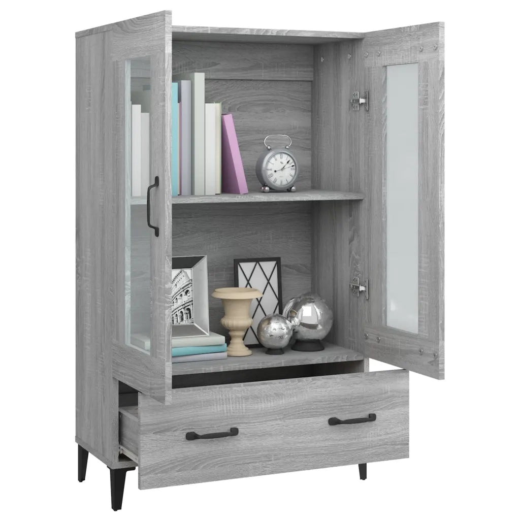 Credenza Grigio Sonoma 70x31x115 cm in Legno Multistrato 817481