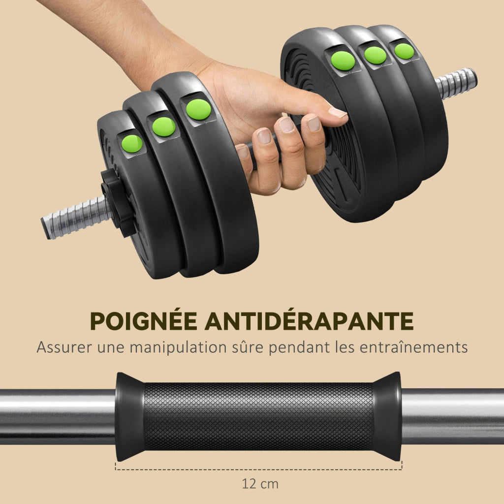 Manubri regolabili 2 in 1 ¨C zephmum ¨C 30 kg con barre