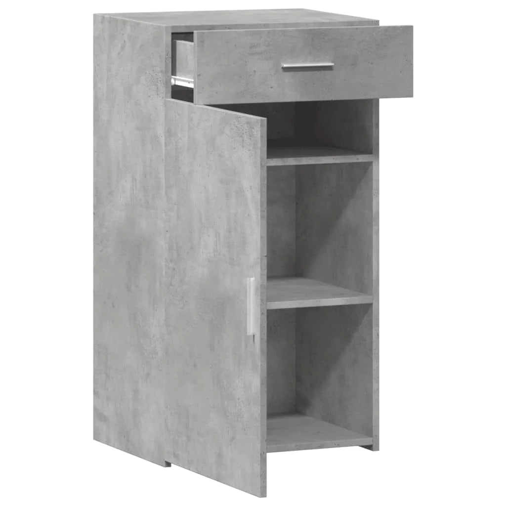 Buffet credenza cassettiera armadio mobile contenitore organizer per cucina soggiorno salotto 50 x 42,5 x 93 cm legno ingegnerizzato grigio 02_0031946