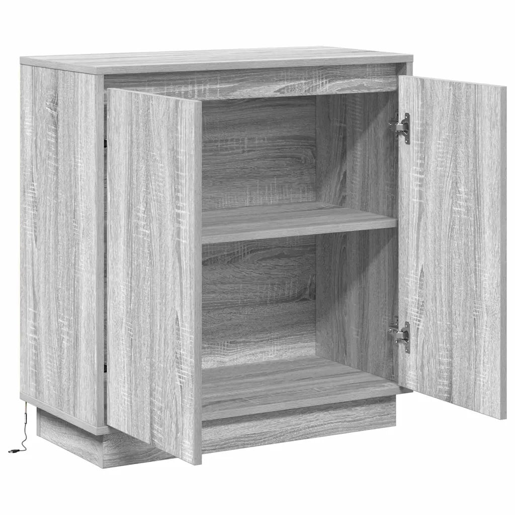Madia LED per Grigio Sonoma 71 x 34,5 x 75 cm 869647