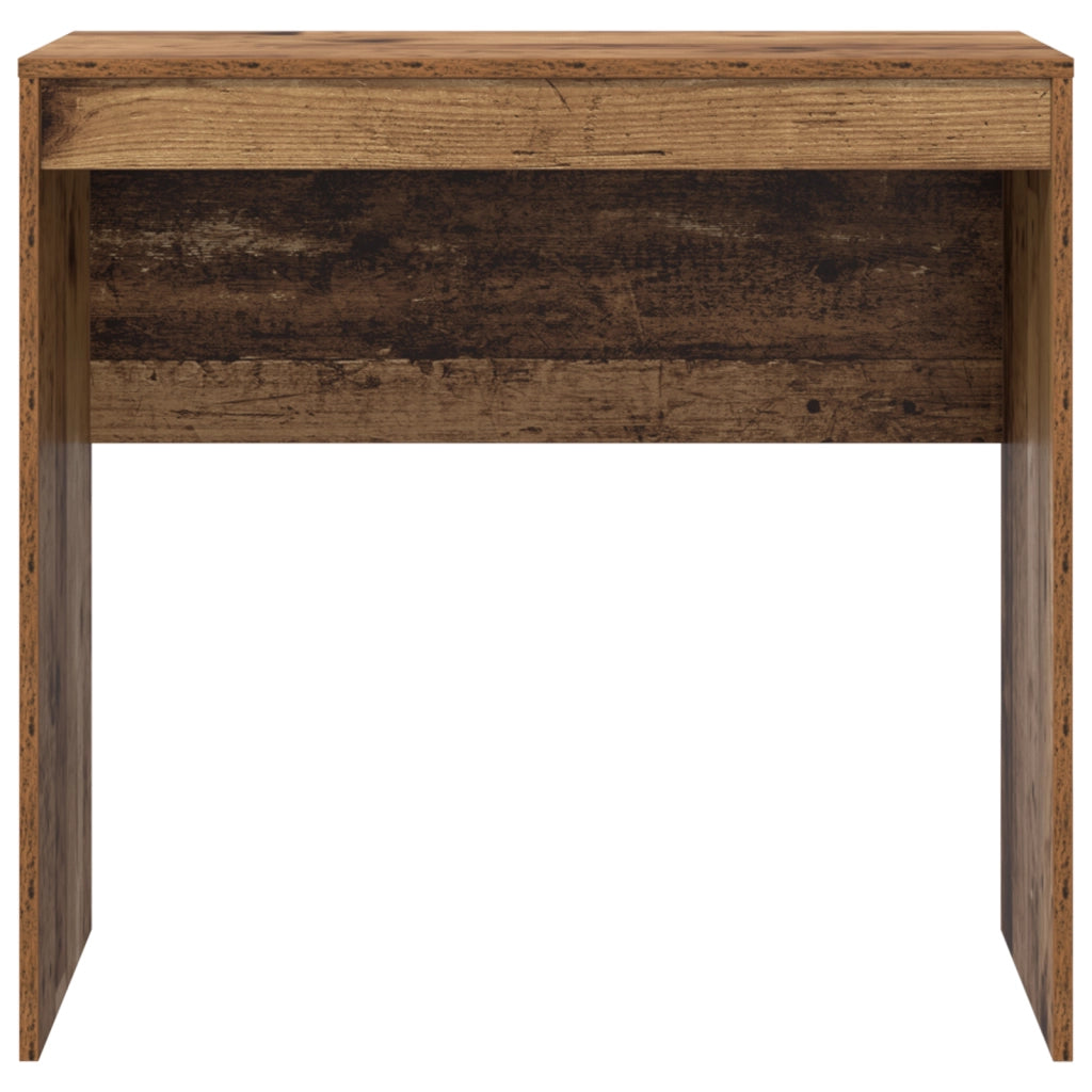 Scrivania Rustica Finitura in Legno Vecchio Legno 80 x 40 x 76 cm