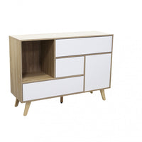 Mobile Emory 119x39,5x85,6 h cm in Truciolare bilaminato Bianco