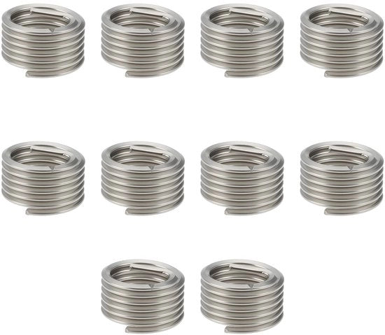 Set di riparazione a doppio fine M12 x 1,75 mm - 10x Acciaio inossidabile - Set di riparazione a vite - Impermeabile - Duraturo - Adatto per riparazioni di motori - Set di riparazione a vite.