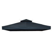 Tetto di Ricambio per Gazebo 3x3m a 2 Livelli e Resistente ai Raggi UV   Grigio Antracite