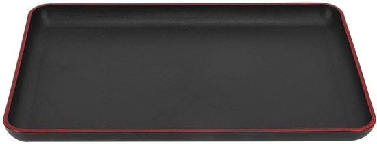 Piatto di plastica in stile giapponese per uso ristorante e hotel - nero - 39 x 28 cm - elegante e duraturo