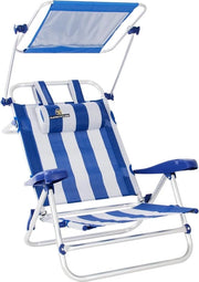 Sedia da Spiaggia con Bracciuoli per Asciugamano e 7 Posizioni (Marinera) - Sedia Pieghevole da Spiaggia di Alta Qualità