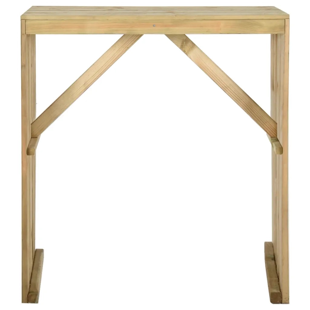 Tavolo da Bar 100x60x110 cm in Legno di Pino Impregnato 318416