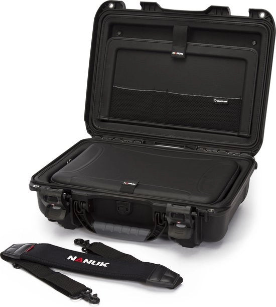 Cassa 923 con kit laptop, con cinturino (Viti di chiusura TSA) - Nero