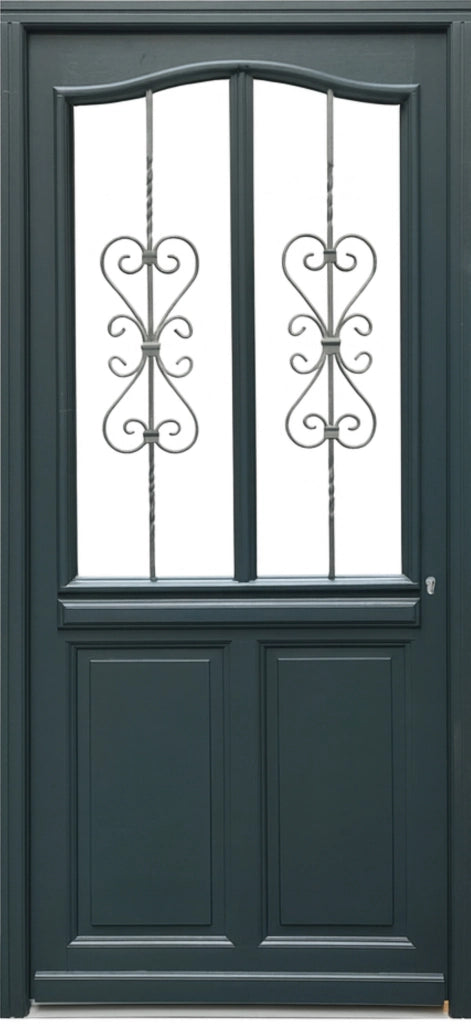 Portoncino d'ingresso in legno Exo modello 'Sabrina' 215X90 a sinistra senza maniglia