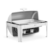 Scaldavivande buffet professionale candela scalda tè gn 1/1 8,5 l 2 fuochi rolltop coperchio ribaltabile (materiale: acciaio inox, volume: 8,5 l, 1 vaschetta gn 1/1) 4_0004231