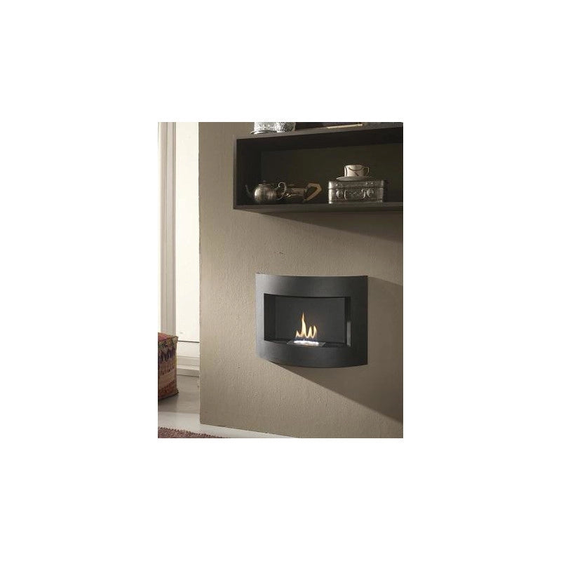 Biocamino da parete Redonda 15.5cm X 63cm H 45cm Stones