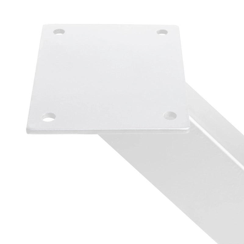 Set di gambe per tavolo Cross, larghezza 695mm, Acciaio, Verniciato bianco