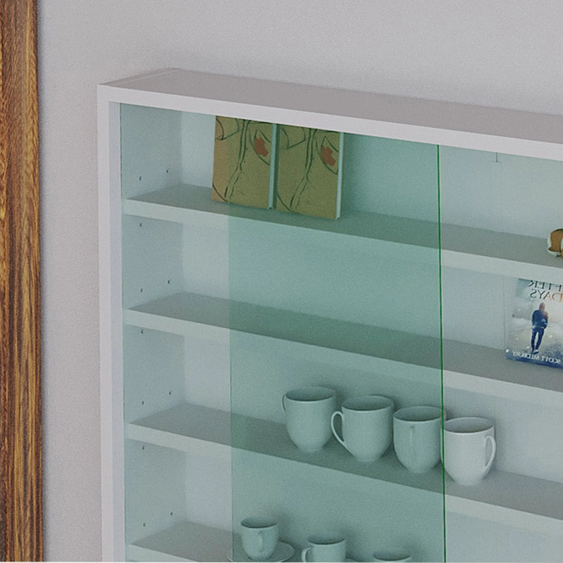 Vetrina Vetrinetta per Collezioni e Miniature da Esposizione Colore Bianco