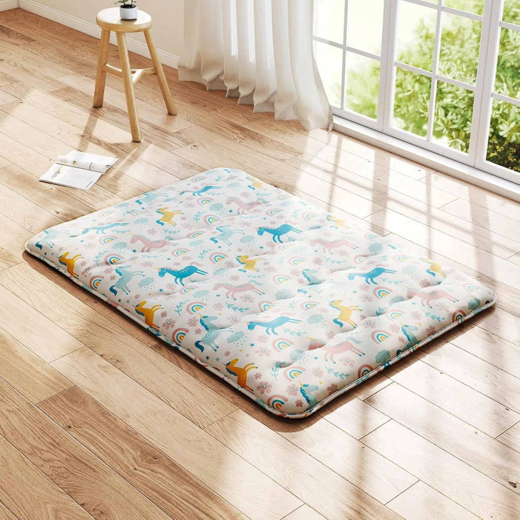 Materasso da pavimento 140x200 cm, materasso futon giapponese, tatami pieghevole e portatile, materasso pieghevole con borsa da trasporto e rivestimento rimovibile, materasso per dormire e