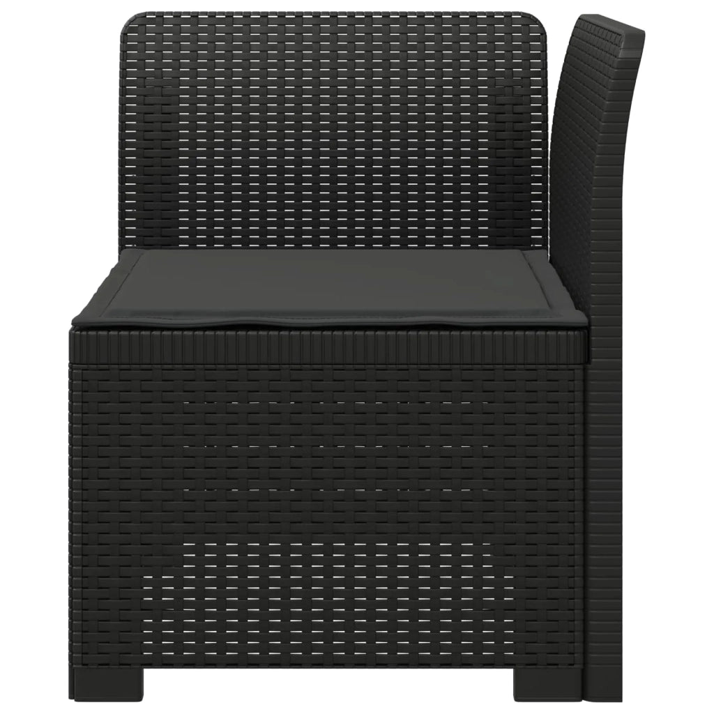 Divano da Giardino a 1 Posto con Cuscino Aspetto Rattan PP 8011817