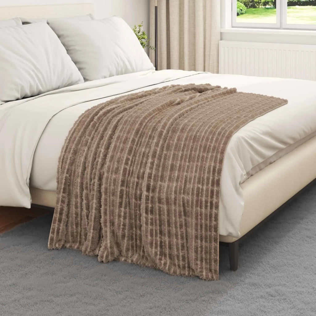 Coperte da Pile 6 pcs Cammello 150 x 130 cm Panno 42016945