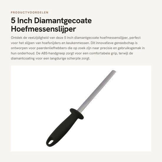 Strumento per affilare le lame con rivestimento di diamante - Manico in ABS - Strumento per raspare le unghie dei cavalli - Macchina per affilare le lame degli attrezzi per le unghie dei cavalli - Precisione ultra-fine