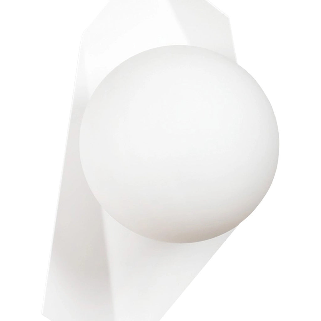 Lampada da parete Drifton in acciaio bianco opaco