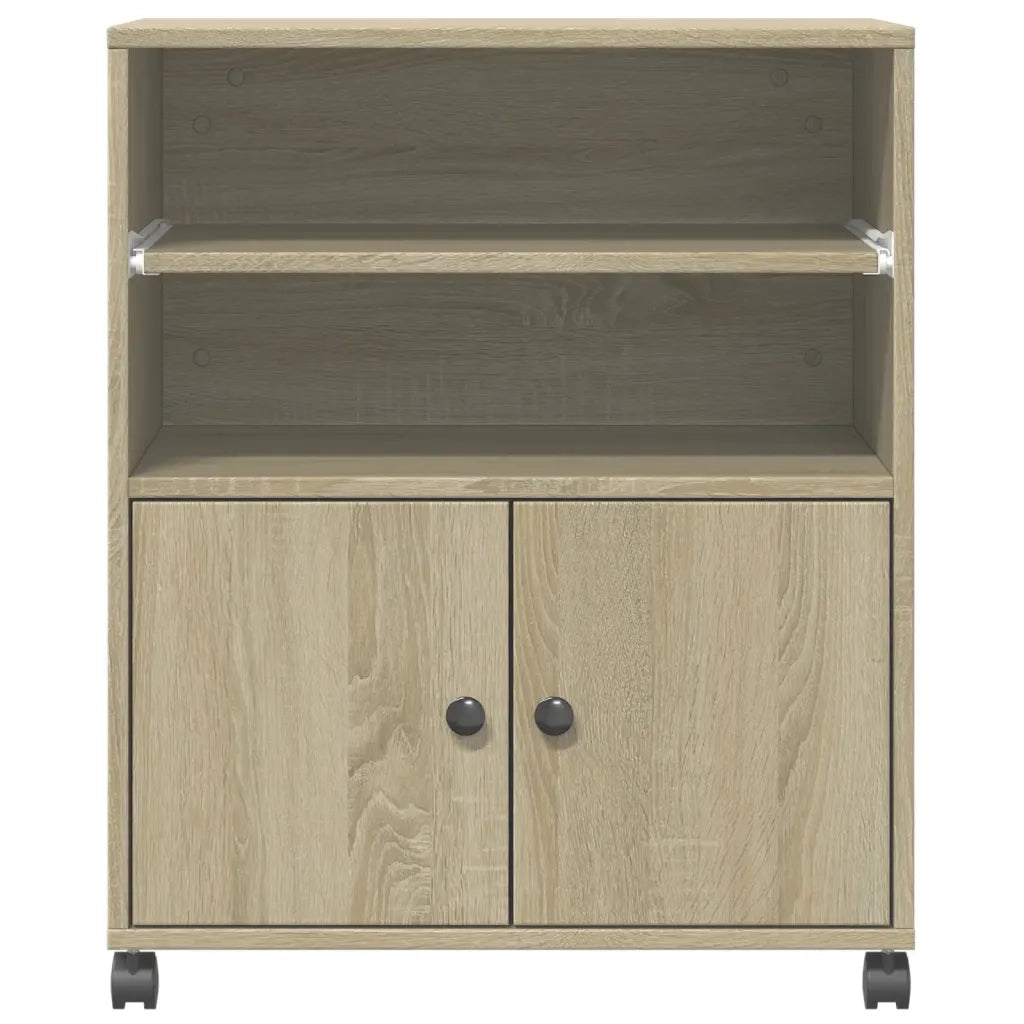 Supporto per Stampante con Ruote Rovere Sonoma 60x48x74 cm CFW8742325