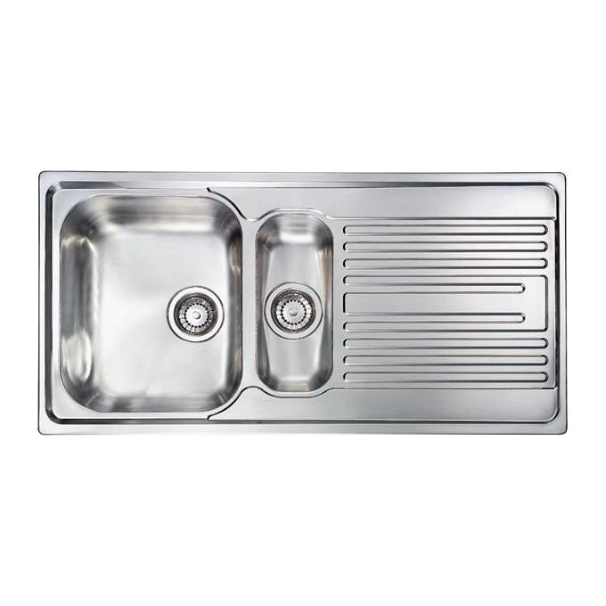 CM Atlantic 100 x 50 2V welded bowl Lavello montato su piano Rettangolare Acciaio inossidabile