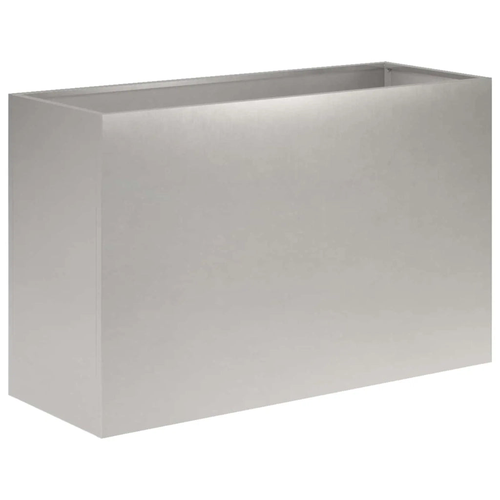 Vaso da giardino Argento 80 x 40 x 50 cm Acciaio Inox 8005716