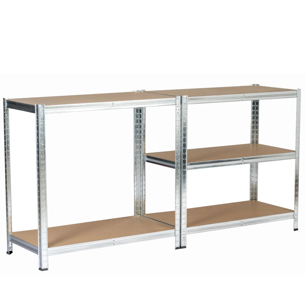 AKORD Scaffale garage in metallo  acciaio zincato 5 ripiani in colore legno per carichi fino a 875kg 90x40x180 cm