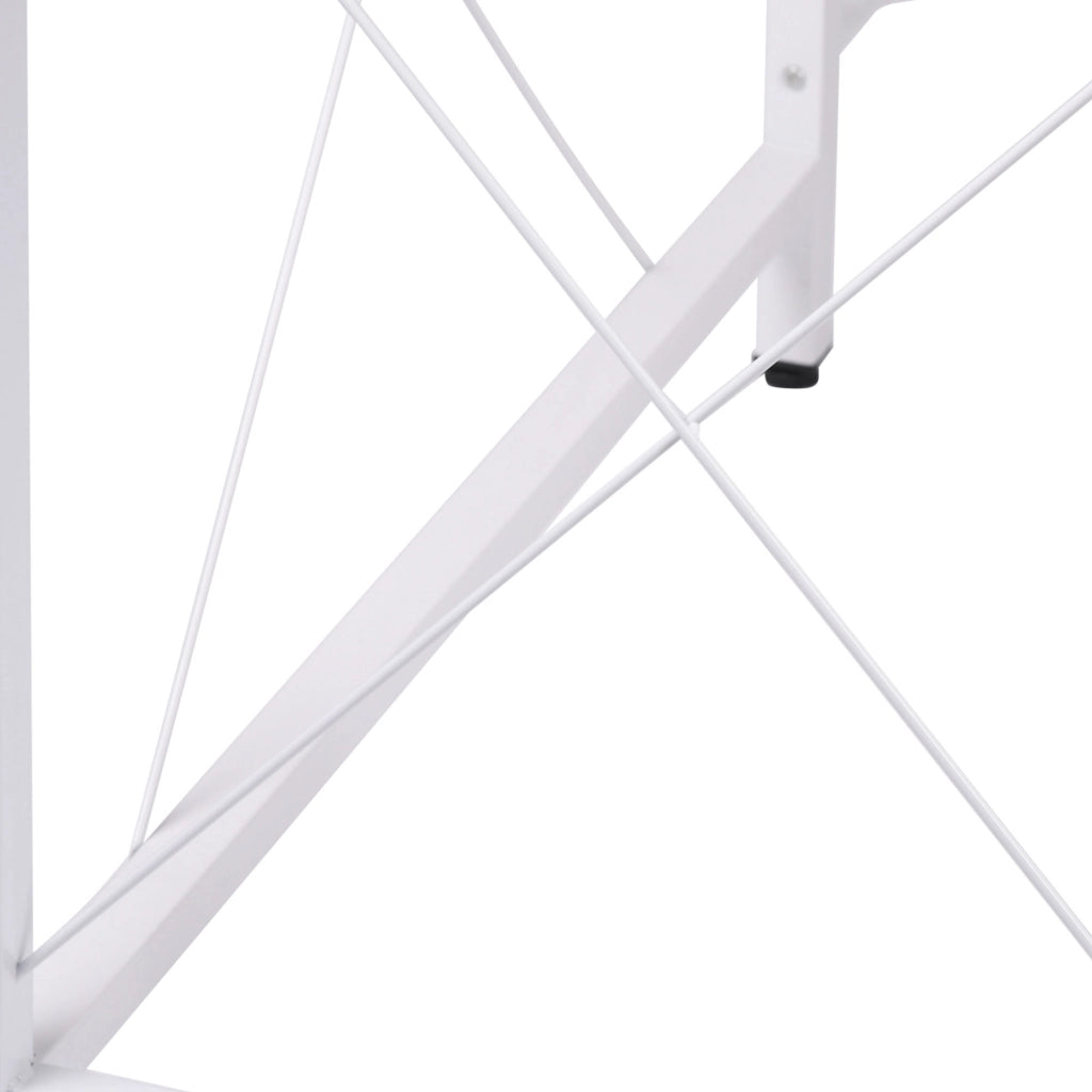 Scrivania angolare a L con ampia superficie, struttura in acciaio, per ufficio domestico e studio, naturale, 150 × 150 × 76 cm
