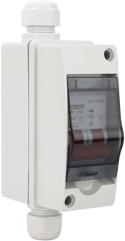 Interruttore di Corrente Miniatore - 2 Fasi - Impermeabile e Duraturo - IP65 - Adatto per Energia Solare - Materiale PA66