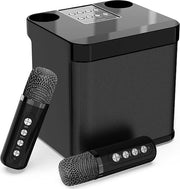 Kit di karaoke - 2 Microfoni a raggio libero - Altoparlante di karaoke portatile - Bluetooth - Kit di microfono per karaoke