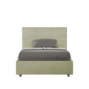 Letto 1 Piazza e Mezzo 120x200 cm Senza Rete Mika Tè verde