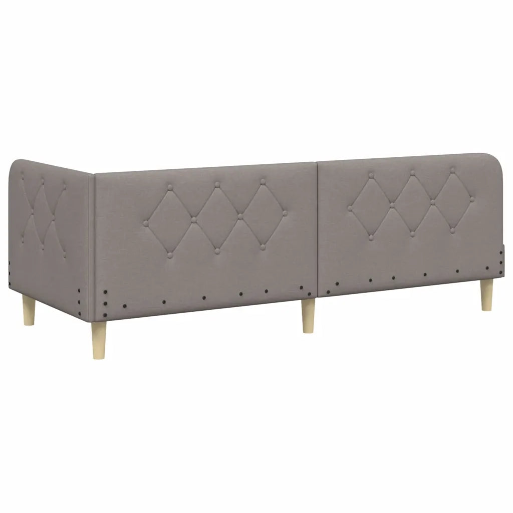 Cornice del letto ad angolo Talpa 80 x 200 cm Tessuto