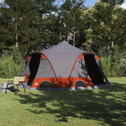 Tenda a cupola per 4 persone con tetto Grigio e arancione