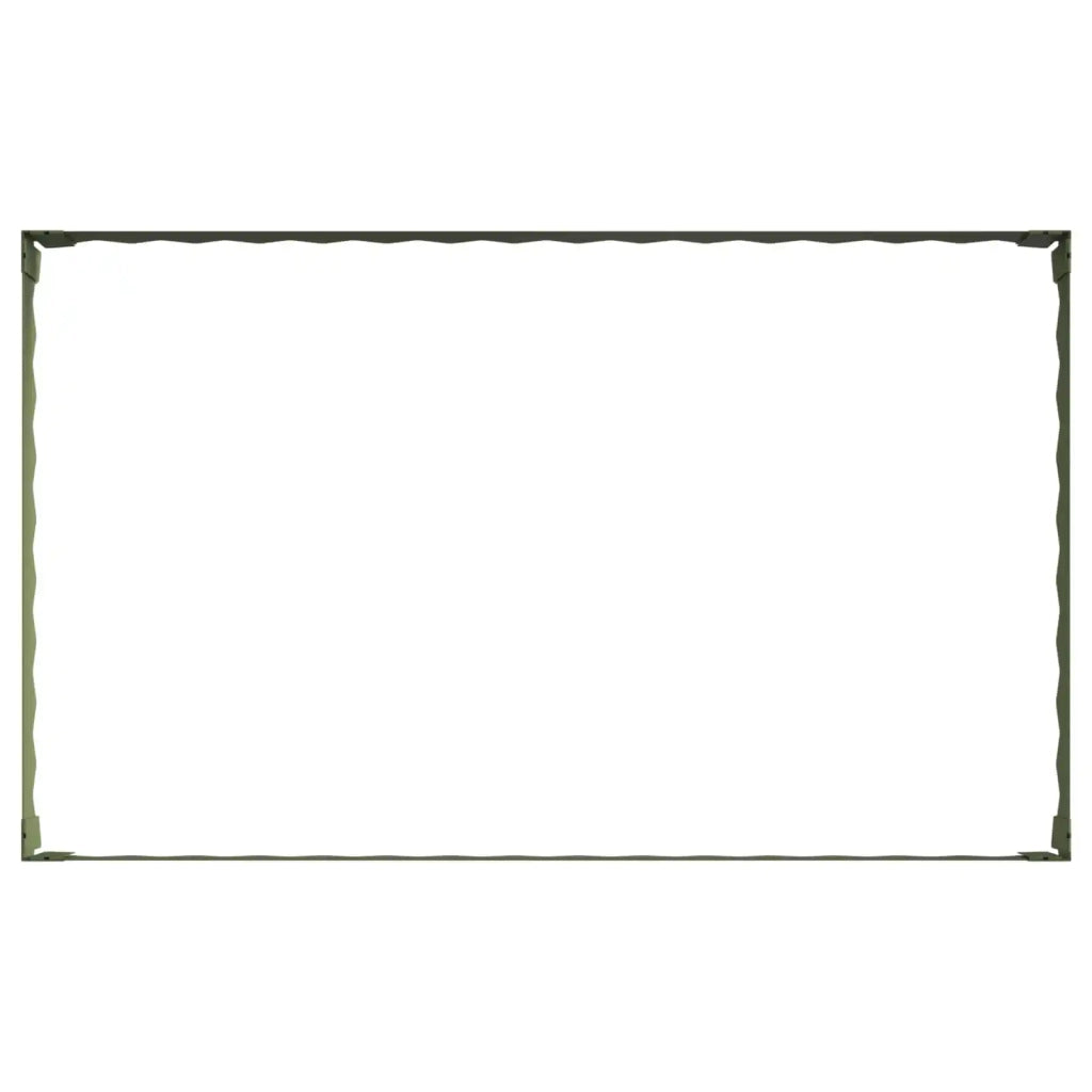 Bordura per Prato 4 pz 100 x 60 x 20 cm Acciaio Verde Oliva 8008938