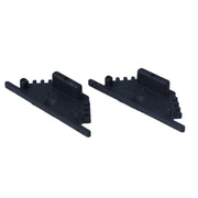 Kit Terminali Tappi di Chiusura In Metallo Colore Nero Per Profilato Alluminio BAZ3010B