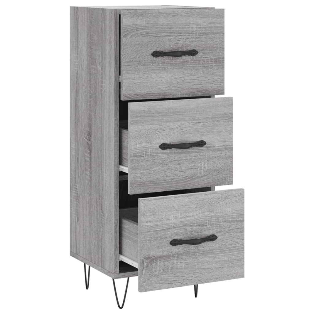 Buffet credenza cassettiera armadio mobile contenitore organizer cucina soggiorno Sonoma 34,5 x 34 x 90 cm legno ingegnerizzato grigio 02_0036340
