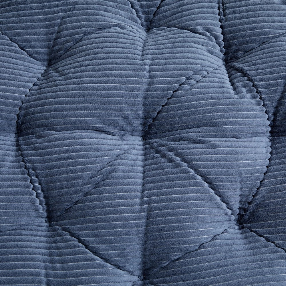 Poltrona Papasan Girevole ¨C Xylo ¨C Vimini e Rattan, Cuscino Blu, Struttura Marrone
