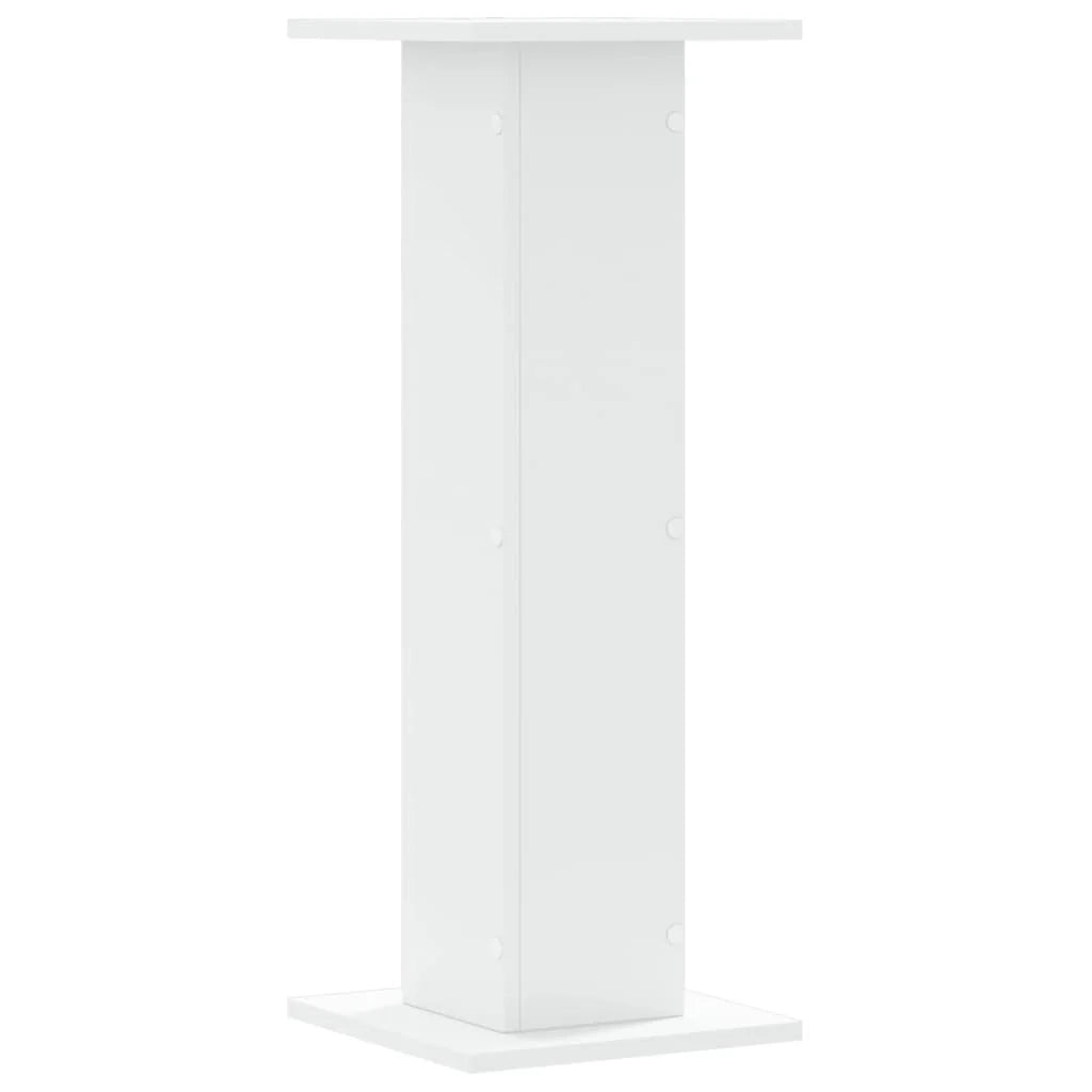 Portavasi mobili per fiori set da 2 30 x 30 x 80 cm legno ingegnerizzato bianco 02_0045281