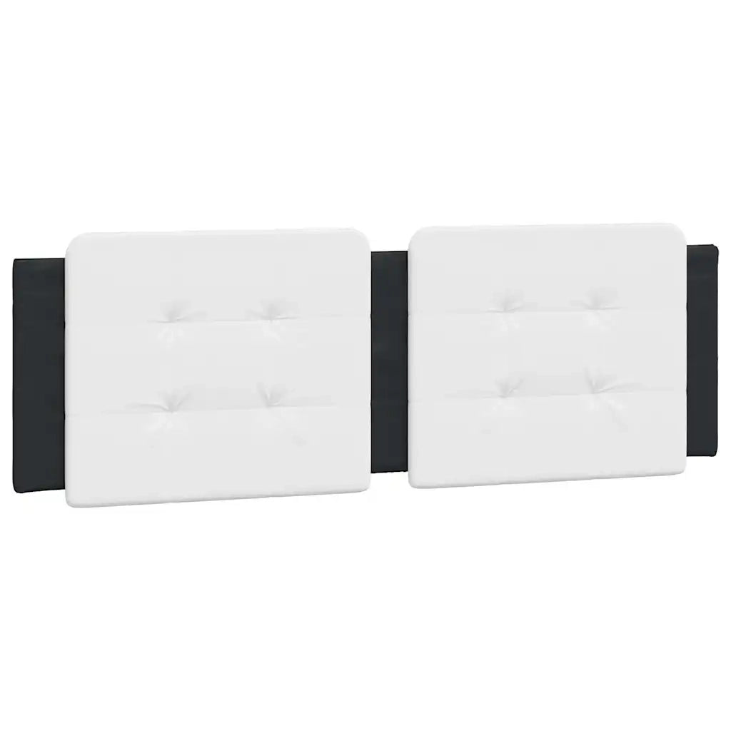 Cuscino Testiera Zadar Bianco e Nero 160 cm in Similpelle CFW4814410