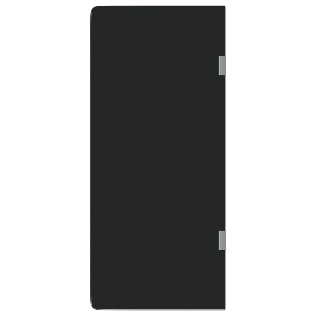 Schermo Orinatoio Parete Privacy Nero 90x40 cm Vetro Temperato CFW8611036