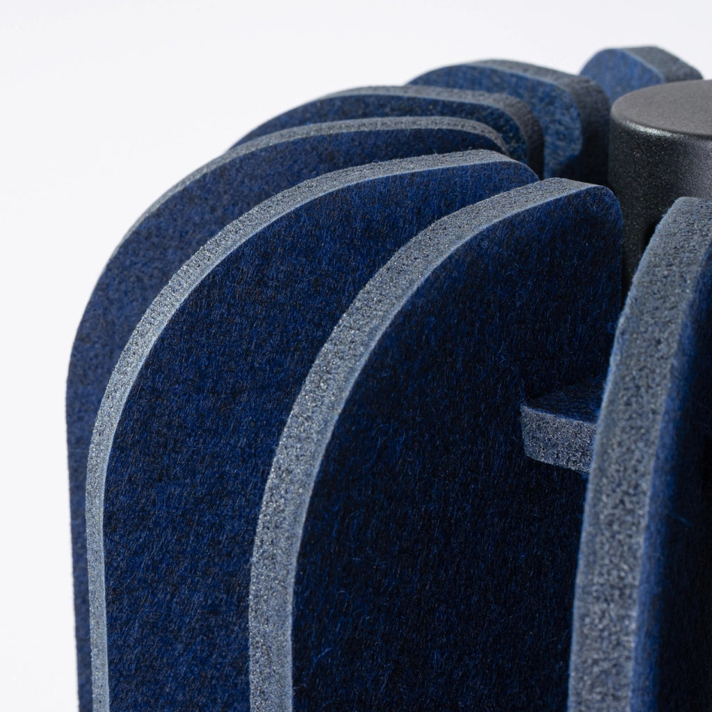 Lampada a sospensione moderna MULA 27 cm Paralume in feltro Telaio nero Auto-assemblaggio