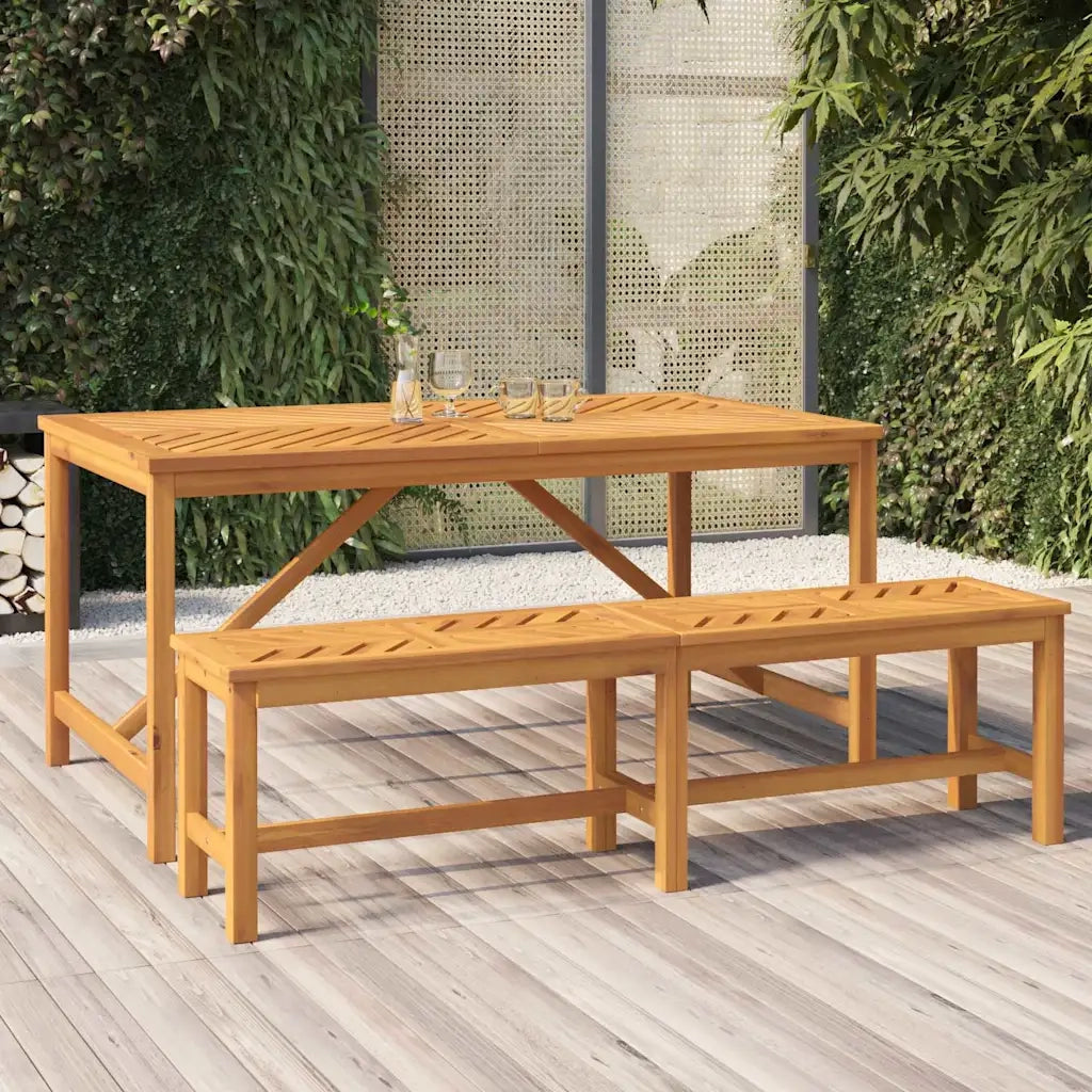 Tavolo da Pranzo da Giardino | Tavolino da esterno 150x90x74 cm Legno Massello Acacia