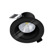 Faretto Ad Incasso Moderno Salabate In Alluminio Nero Led Integrato 6W 4000K