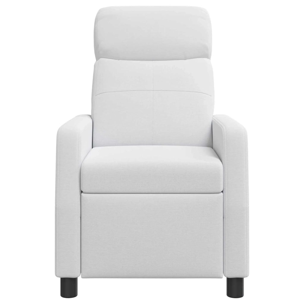 Divano Sedia-Poltrona reclinabile Bianco Tessuto 612789