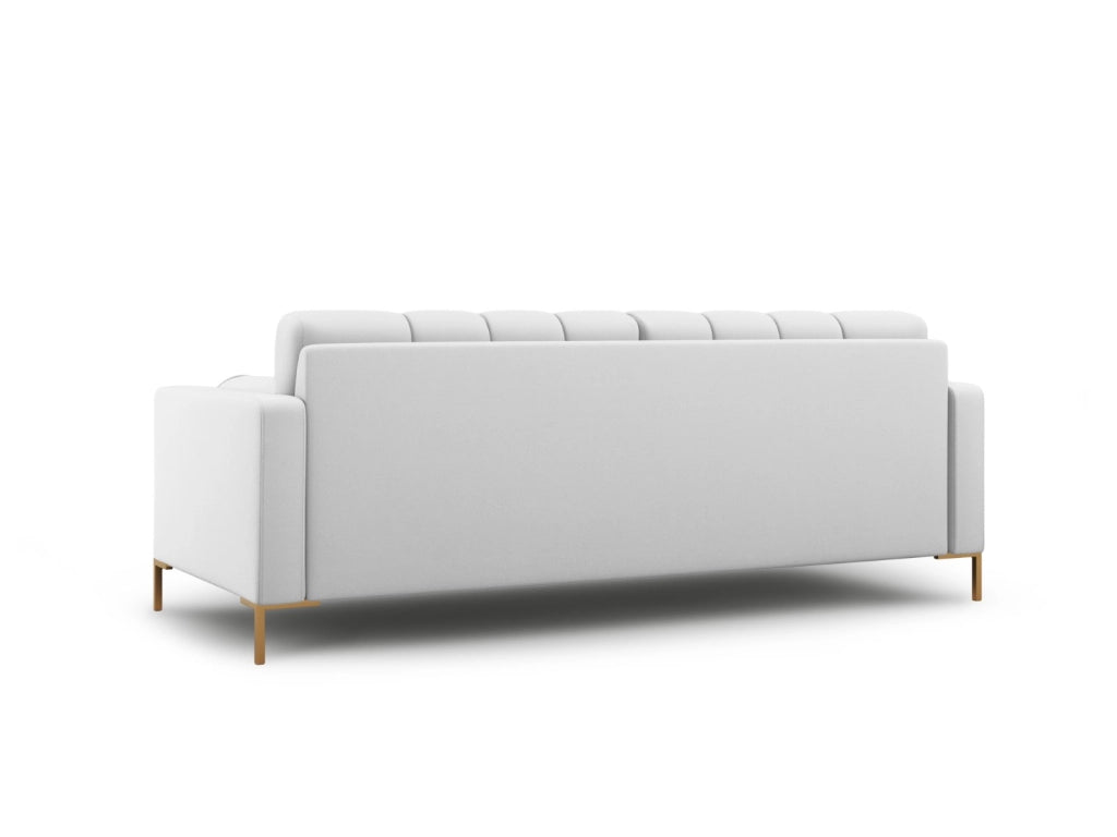 Cosmopolitan Design - Divano "Bali" 3 posti in tessuto strutturato grigio chiaro 