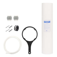 Naturewater Prefiltro, filtro a cartuccia da 20" in PP, per acqua potabile con funzione di controlavaggio, pressione di esercizio 1,5-5 bar, filtraggio acqua domestica