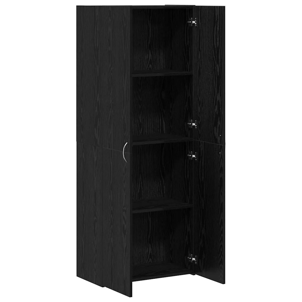 Mobile per Ufficio Rovere Nero 60 x 32 x 152,5 cm CFW3509602