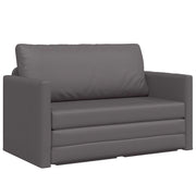 Divano letto | Sof¨¤ letto | Letto singolo Grigio 124 x 71 x 78 cm Pelle Artificiale